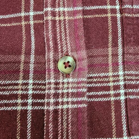Sonoma Soft Flannel Button Down Long Sleeve Shirt with Pocket  Women Size Small - Picture 10 of 12